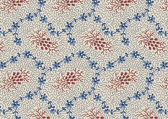 Land & Shore Lorie, Blue Red - Roman Blind - Image 7